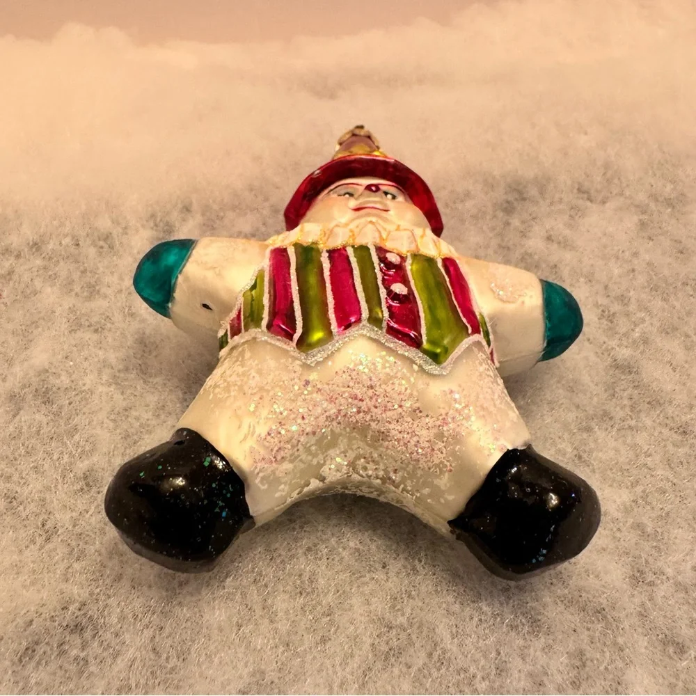 Christopher Radko Snowstar‎ Santa Christmas Tree Ornament Holiday Decor